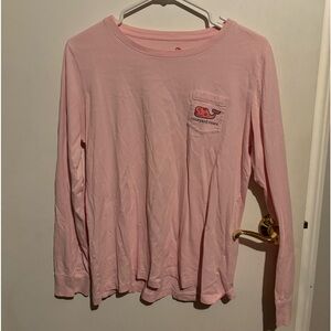 Womens vineyard vines long sleeve valentines day shirt pink size medium